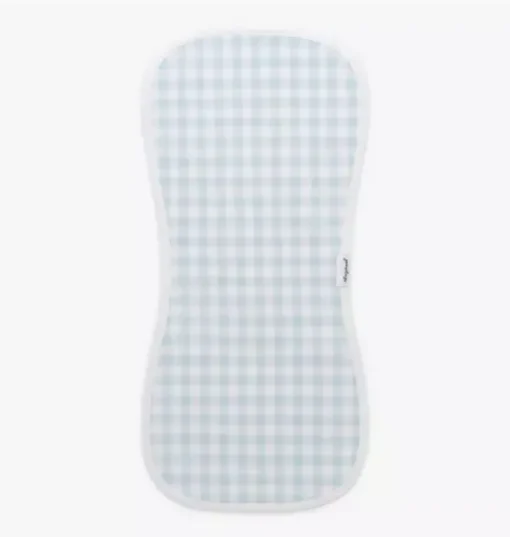 Picnic Gingham Burp Cloth - Blue