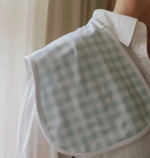 Picnic Gingham Burp Cloth - Blue