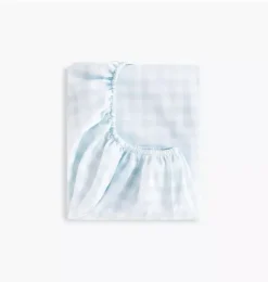 Picnic Gingham Changing Pad Cover- Blue