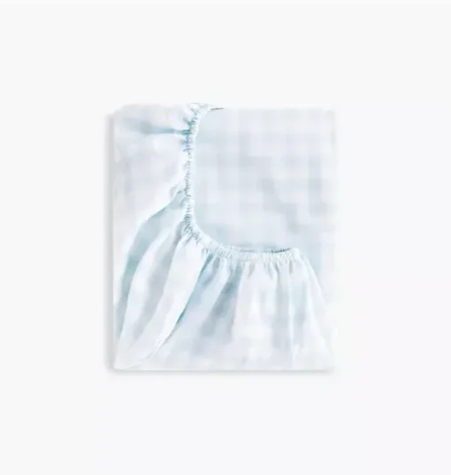 Picnic Gingham Changing Pad Cover- Blue