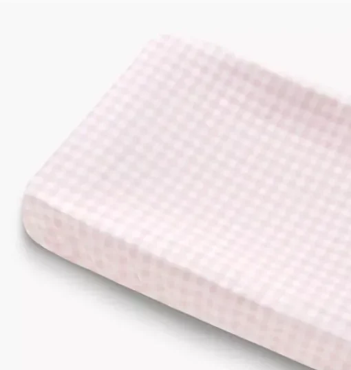 Picnic Gingham Changing Pad Cover - Pink