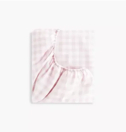 Picnic Gingham Changing Pad Cover - Pink