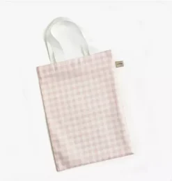 Picnic Gingham Crib Sheet - Pink
