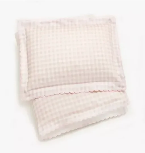 Picnic Gingham Toddler Duvet Set - Pink