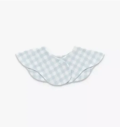 Picnic Gingham Winglet Bib - Blue