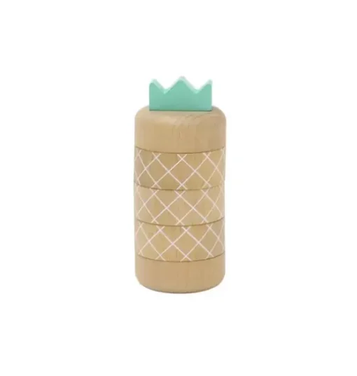 Pineapple Topple Game & Stacker - Natural