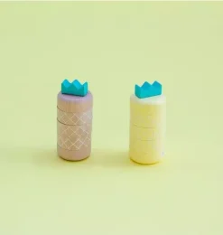 Pineapple Topple Game & Stacker - Natural