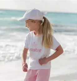 Pink Seersucker Sailboat Bow Baseball Hat