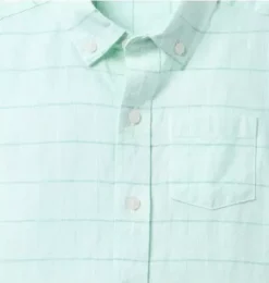 Plaid Linen-Cotton Shirt