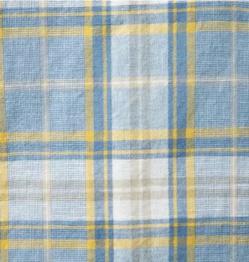 Plaid Linen-Cotton Shirt