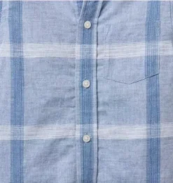 Plaid Linen-Cotton Shirt