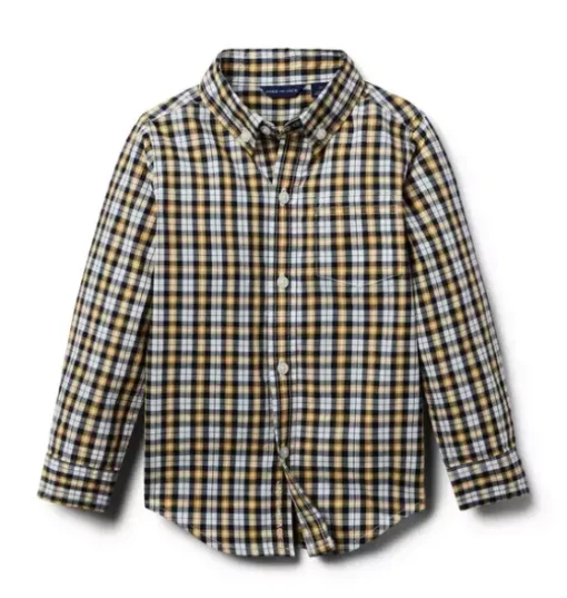 Plaid Poplin Shirt