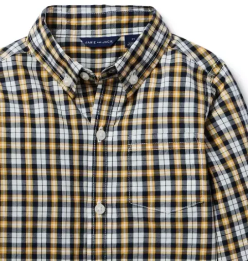 Plaid Poplin Shirt