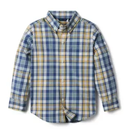 Plaid Poplin Shirt