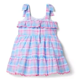 Plaid Ruffle Dress
