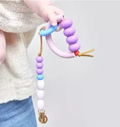 Plum Arch Ring Teether + Clip Set