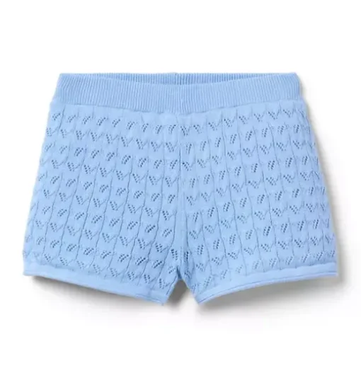 Pointelle Sweater Short