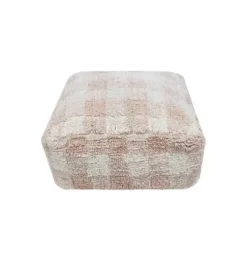 Pouf Vichy Rose