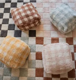 Pouf Vichy Rose