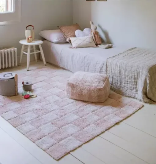 Pouf Vichy Rose