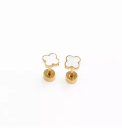 Quatrefoil Stud Earrings