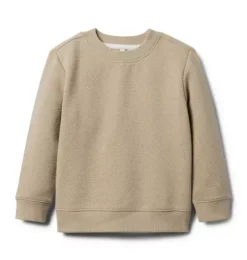 Quilted Jacquard Sweatshirt