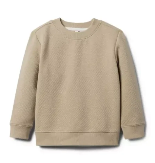 Quilted Jacquard Sweatshirt