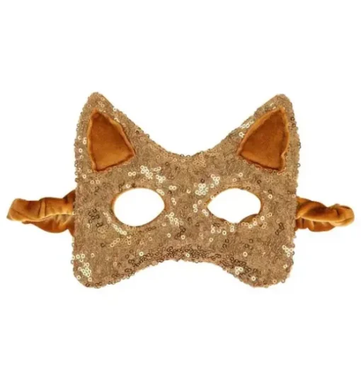 "Gold Sequins” Cat mask