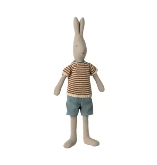 Rabbit, Size 3 - Knitted Shirt and Shorts