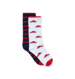 Race Car And Stripe Sock 2-Pack