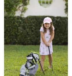 Rainbow Golf Cart Bow Baseball Hat