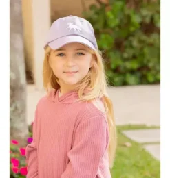 Rainbow Unicorn Bow Baseball Hat