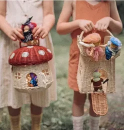 Rattan Castle Bag - Natural