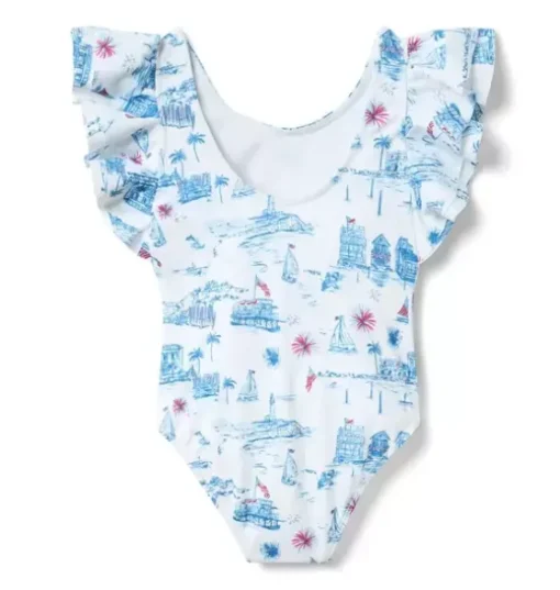 Recycled Americana Toile Swimsuit