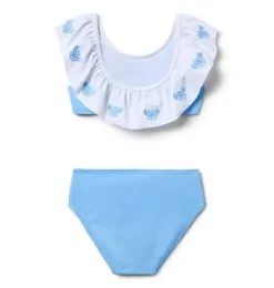 Recycled Embroidered Floral 2-Piece Swimsuit