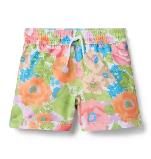 Recycled Floral Swim Trunk