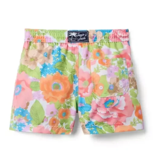 Recycled Floral Swim Trunk
