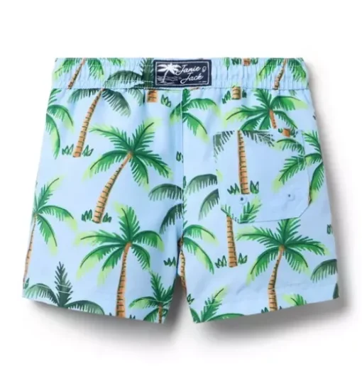 Recycled Palm Tree Swim Trunk