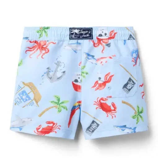 Recycled Pirate Adventure Swim Trunk