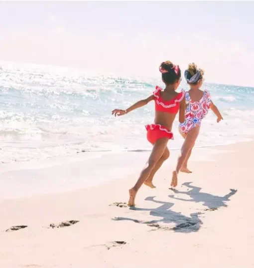 Recycled Ric Rac Ruffle 2-Piece Swimsuit