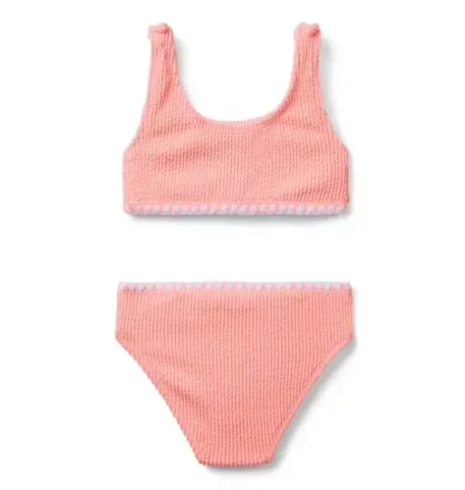 Recycled Textured 2-Piece Swimsuit