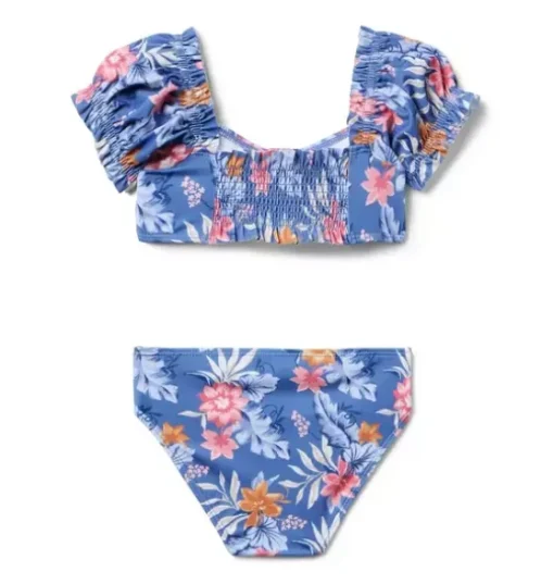 Recycled Tropical Floral Sweetheart 2-Piece Swimsuit
