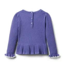 Ribbed Peplum Sweater