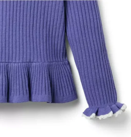 Ribbed Peplum Sweater