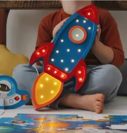 Rocket Ship Lamp