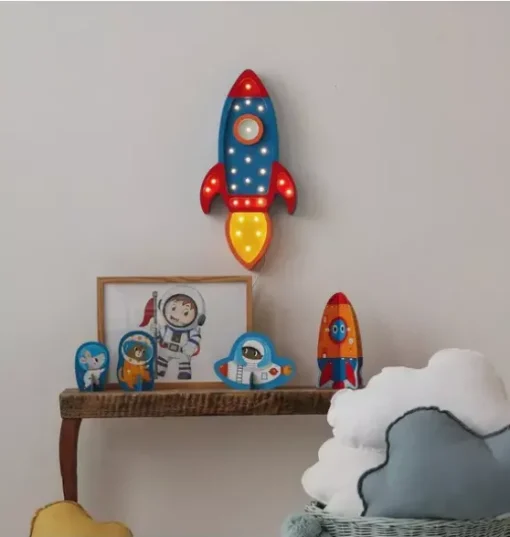 Rocket Ship Lamp