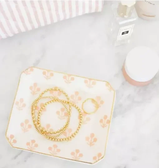 Rose Floral Trinket Tray