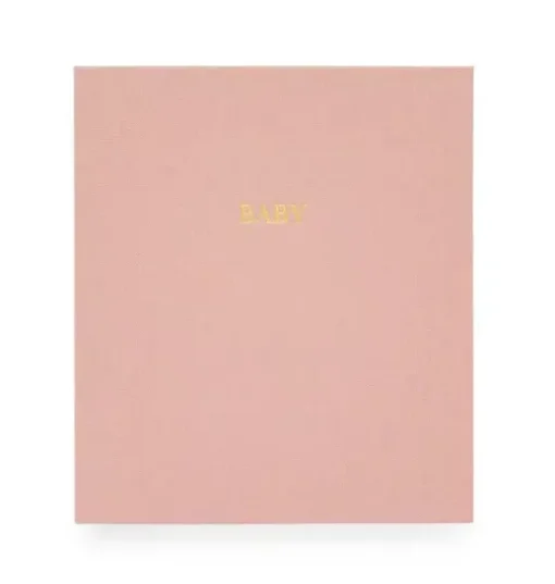 Rose Linen Baby Book