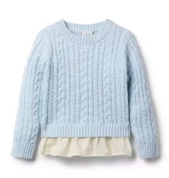 Ruffle Hem Sweater