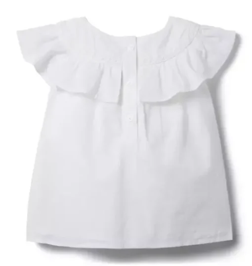 Ruffle Lace Trim Top
